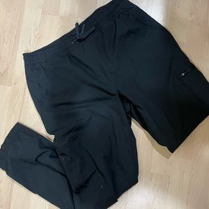 Eddie Bauer fleece lined water resistant rain pants